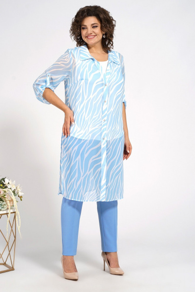 Блузон и свободные брюки, полуприлегающий силуэт, комфорт Alani Collection 2087 - фото 5