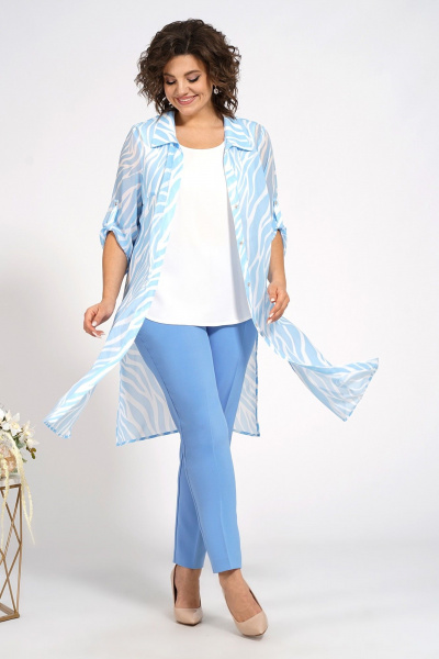 Блузон и свободные брюки, полуприлегающий силуэт, комфорт Alani Collection 2087 - фото 2