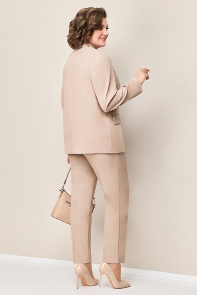 Блуза, брюки, жакет VOLNA 1334 молочно-бежевый - фото 4