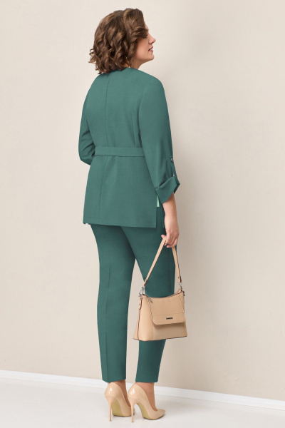 Блуза, брюки, жакет VOLNA 1329 мятно-бирюзовый - фото 4