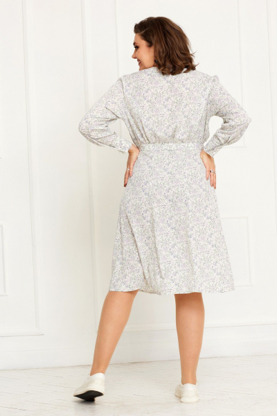 Платье с цветочным принтом полуприлегающего силуэта BegiModa 1029 цветочный_принт - фото 7