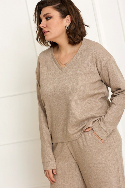 Брюки, джемпер BegiModa 3059 песок - фото 7