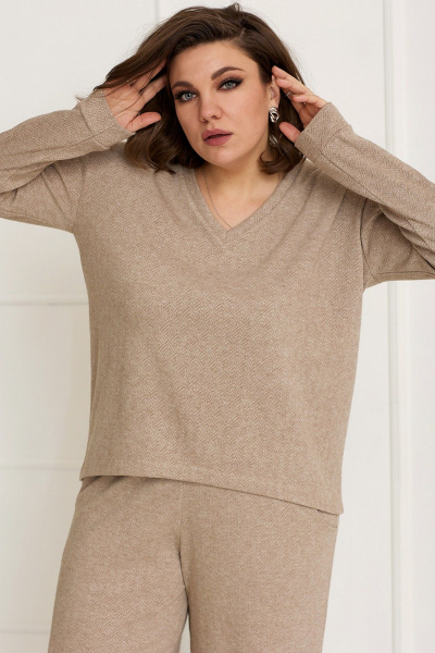 Брюки, джемпер BegiModa 3059 песок - фото 5