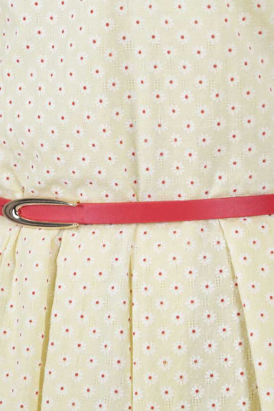 Платье круглогодичное из текстиля с хлопком, приталенное Vita Comfort 17с2-375-1-3-10-151 желтый - фото 2