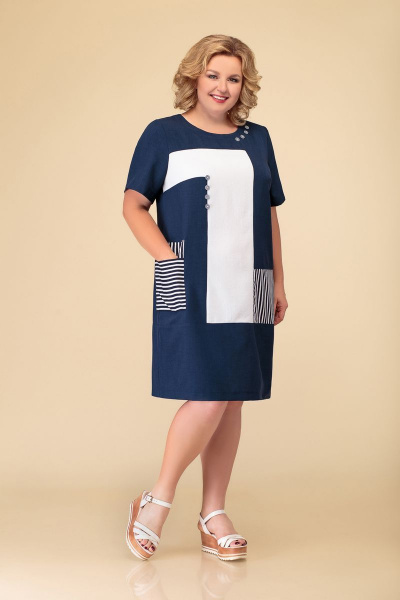 Платье DaLi 3334 синий - фото 1