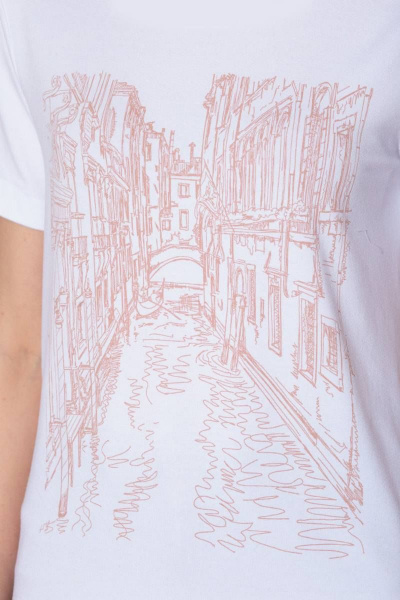 Футболка из вискозы с принтом Венеция для лета Anna Majewska 1348/1 - фото 2