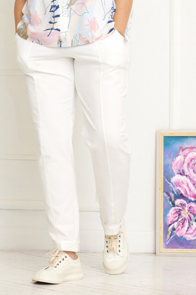 Брюки BegiModa 6045 молочный - фото 2