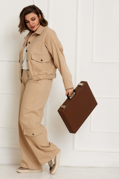 Брюки BegiModa 6047 кэмел - фото 5