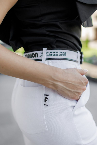 Брюки, пояс YFS 6406 белый - фото 6