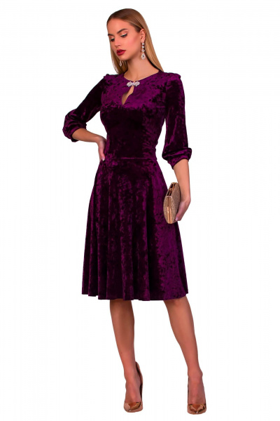 Платье F de F 2584 баклажановый - фото 3