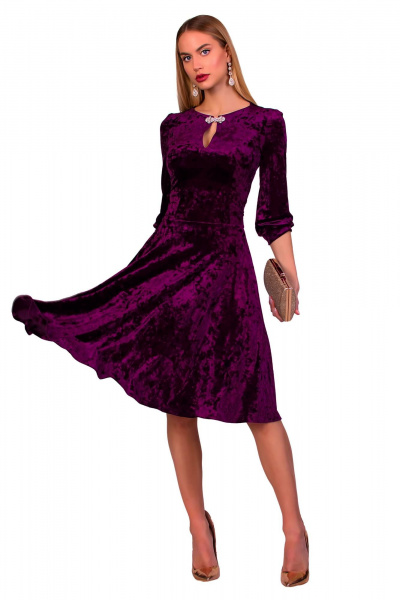 Платье F de F 2584 баклажановый - фото 1