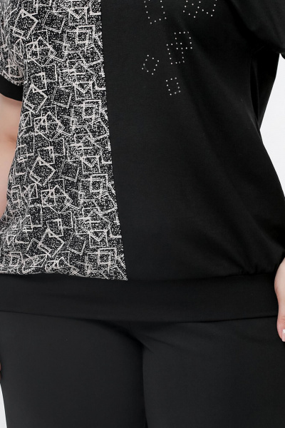 Майка La rouge 3320 черный-набивной - фото 7