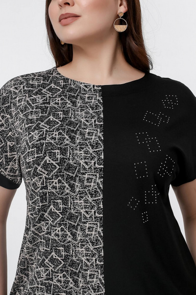 Майка La rouge 3320 черный-набивной - фото 6