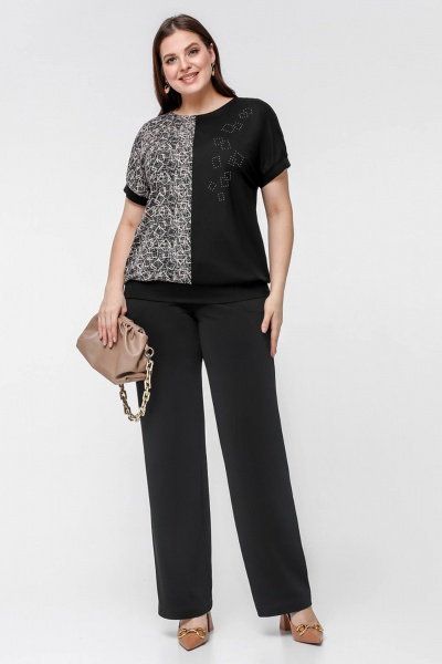 Майка La rouge 3320 черный-набивной - фото 2