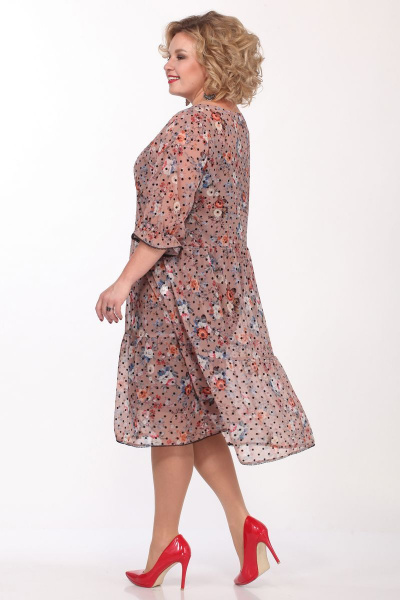 Платье и чехол из шифона и трикотажа для повседневной носки Matini 1.1395 горох - фото 5