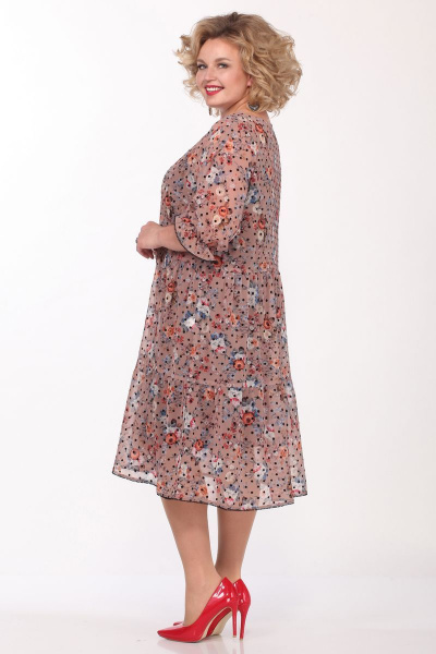 Платье и чехол из шифона и трикотажа для повседневной носки Matini 1.1395 горох - фото 4