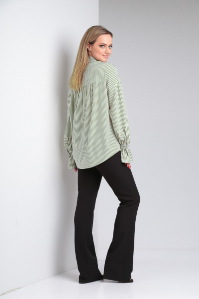 Демисезонная рубашка оверсайз с декоративной бахромой Modema м.551/1 - фото 6