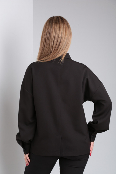 Жакет из вискозы с накладными карманами и планкой на пуговицах Modema м.740 - фото 3