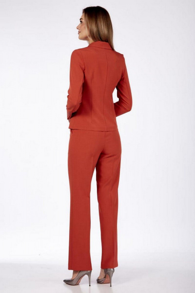 Брюки, жакет Милора-стиль 1177 терракот - фото 2
