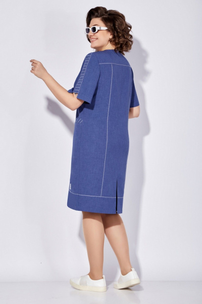 Платье Tellura-L 1735 синий - фото 5