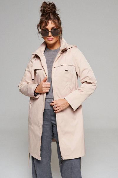 Плащ Beautiful&Free 6166 бежевый - фото 6