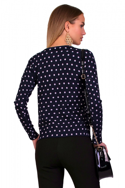 Кофта из трикотажа, стильная и комфортная F de F 3290 синий - фото 2