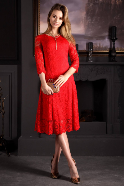 Платье F de F 5236 красный - фото 3