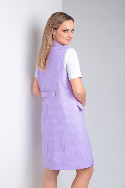 Брюки, жилет, майка TVIN 7646Л лаванда - фото 8