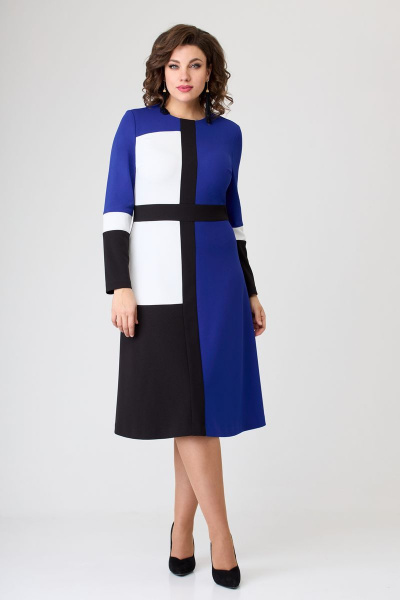 Платье Galean Style 789.1 синий - фото 2