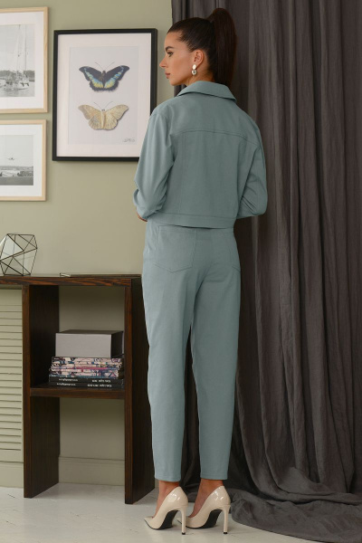 Брюки, жакет Galean Style 823.1 бирюзовый - фото 8