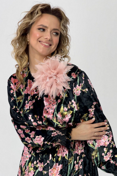 Ручная розовая брошь в стиле на каждый день Condra 19015 пудровый - фото 5