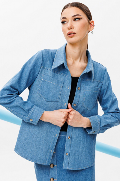 Рубашка Butеr 2757 синий - фото 8