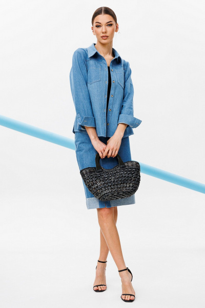 Рубашка Butеr 2757 синий - фото 7