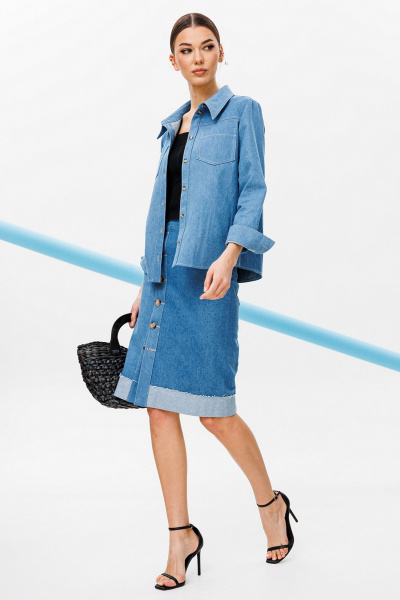 Рубашка Butеr 2757 синий - фото 6