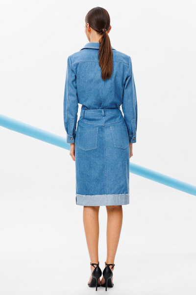 Юбка Butеr 2758 синий - фото 5