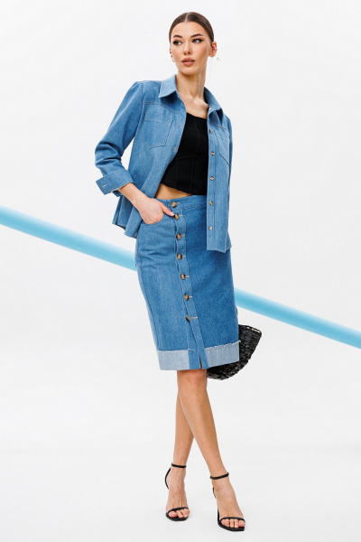 Юбка Butеr 2758 синий - фото 1