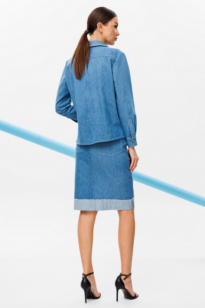 Юбка Butеr 2758 синий - фото 7