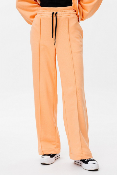 Спортивный костюм бомбер и брюки из трикотажного полотна Butеr 2794 персик - фото 9