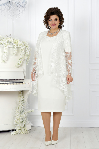 Кардиган, платье Ninele 5907 молочный - фото 6