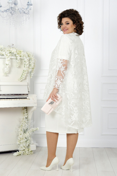 Кардиган, платье Ninele 5907 молочный - фото 8