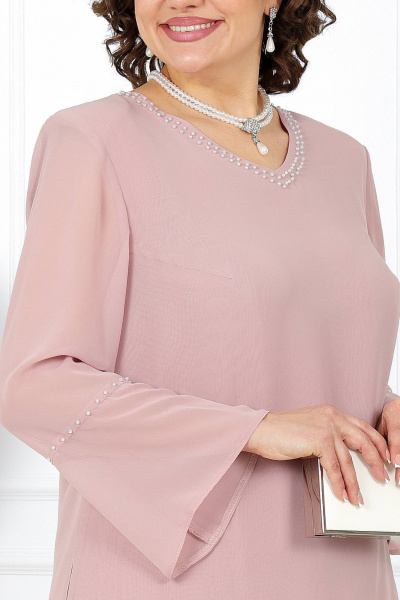 Блуза, брюки Ninele 2273 пудра - фото 2