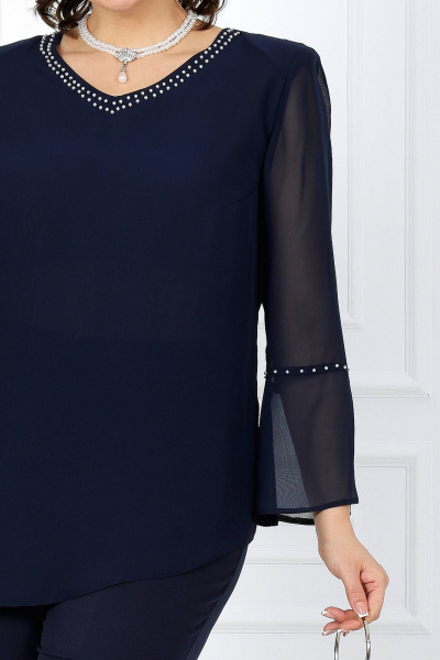 Блуза, брюки Ninele 2273 синий - фото 2