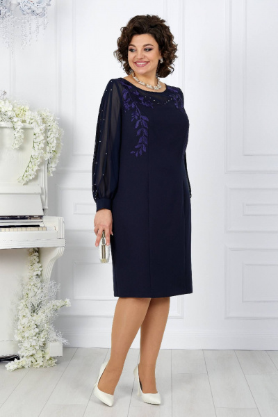 Платье Ninele 5815 синий - фото 7