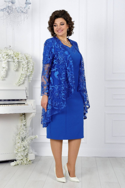 Кардиган, платье Ninele 5907 василек - фото 7