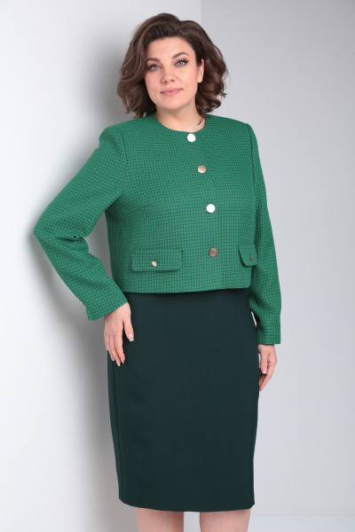 Жакет, платье Takka Plus 24-217 - фото 15