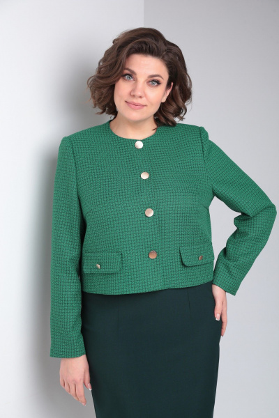 Жакет, платье Takka Plus 24-217 - фото 14