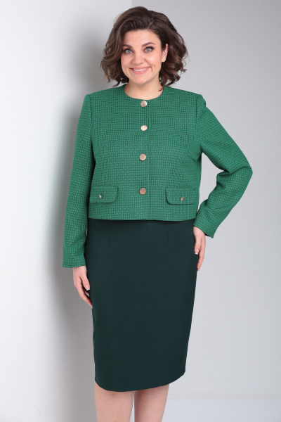 Жакет, платье Takka Plus 24-217 - фото 12