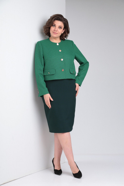 Жакет, платье Takka Plus 24-217 - фото 5