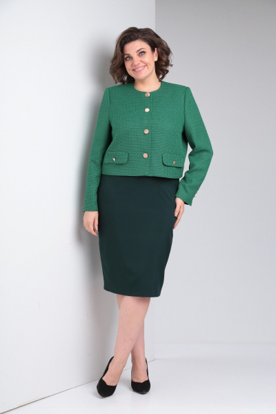 Жакет, платье Takka Plus 24-217 - фото 4