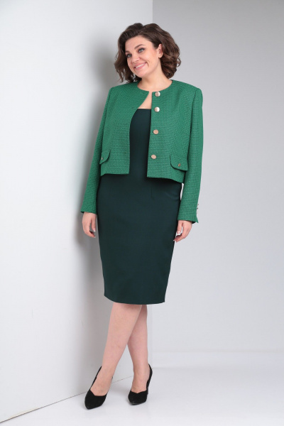 Жакет, платье Takka Plus 24-217 - фото 3